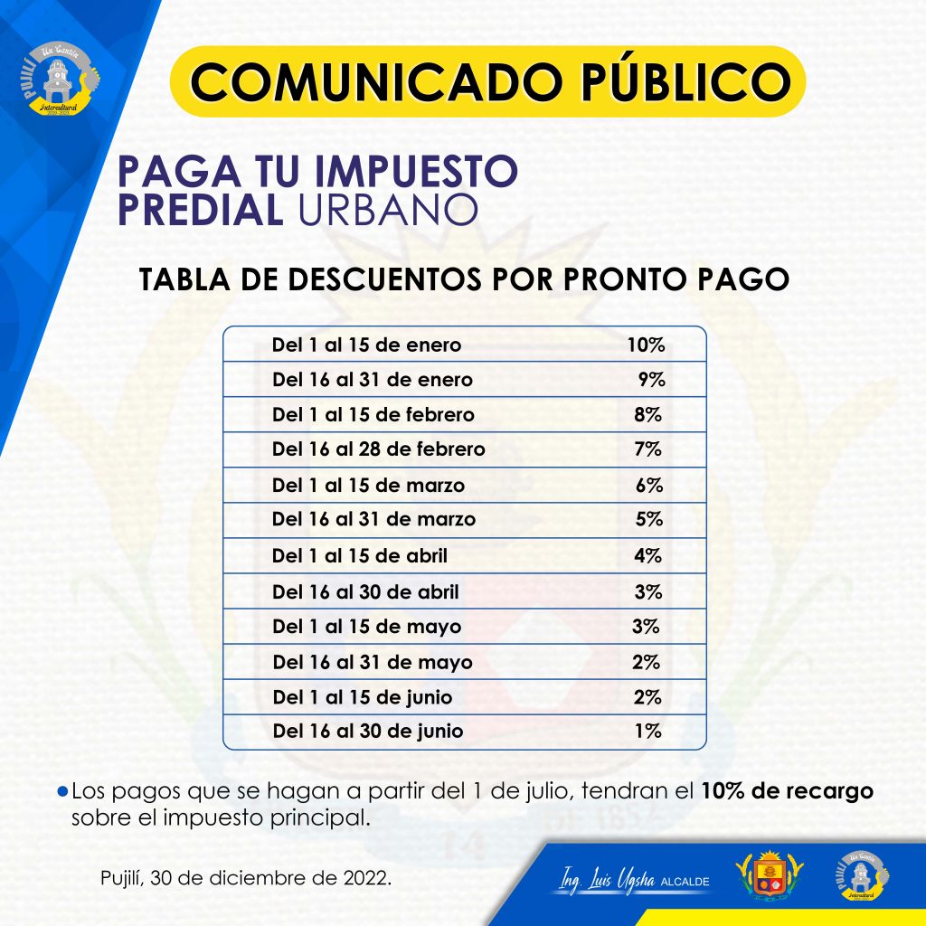 COMUNICADO OFICIAL GAD 1