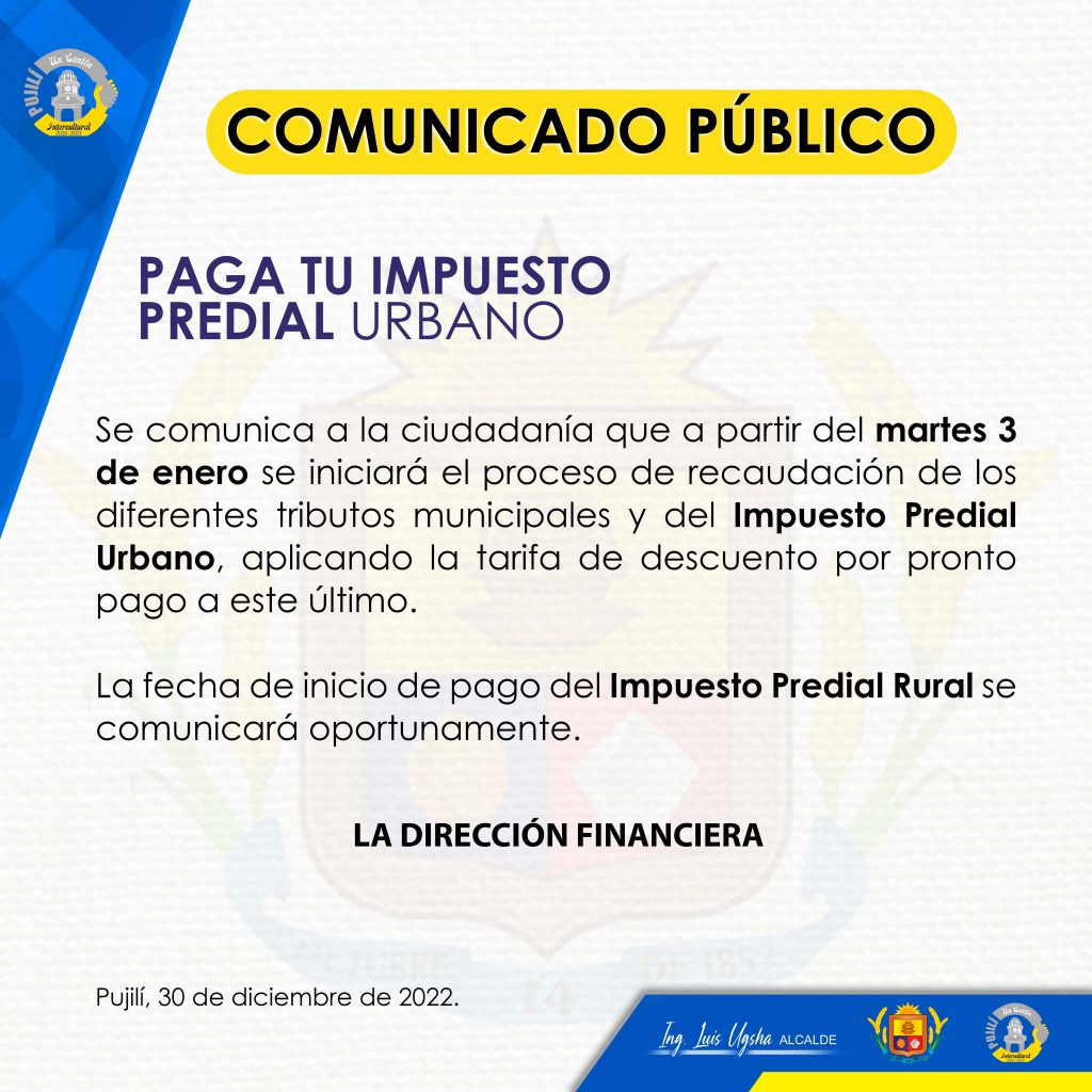 COMUNICADO OFICIAL GAD 2